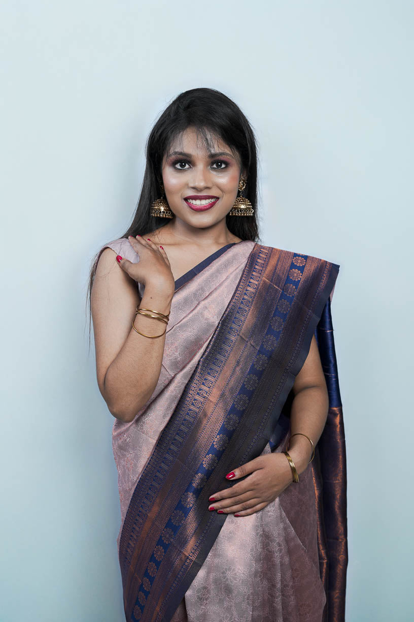 Pink Color Handloom Silk Saree