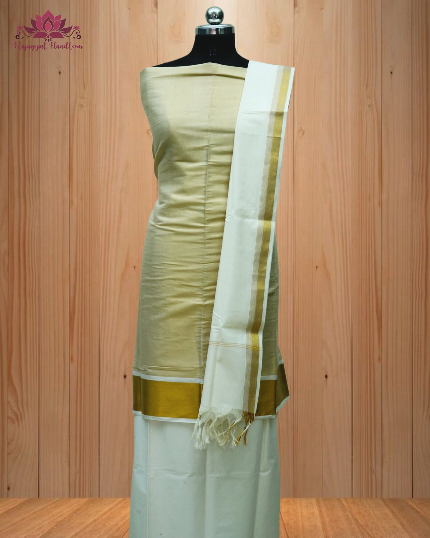Beige Churidar Material with a classic Plain Design