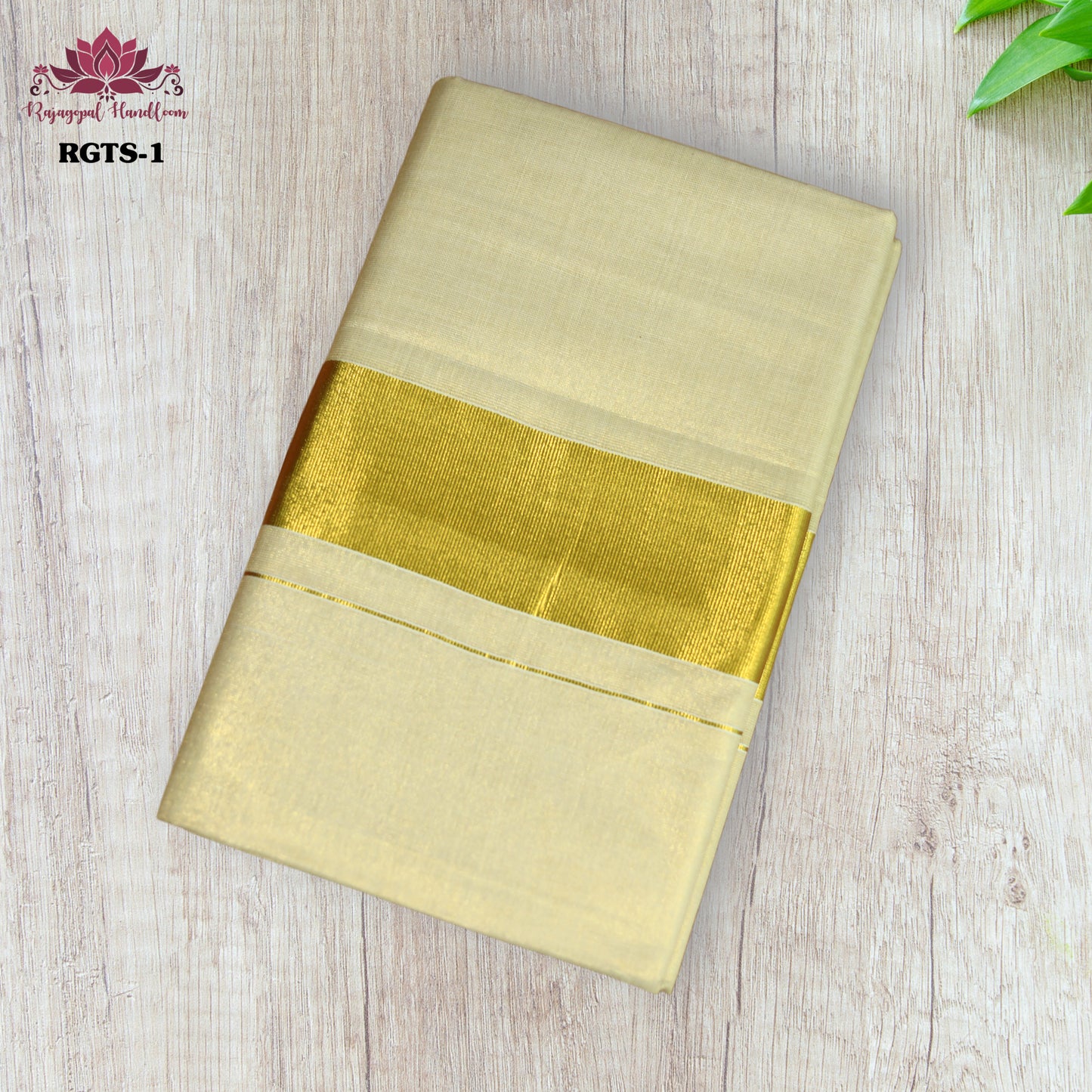 Kerala Tissue saree 3x3 border