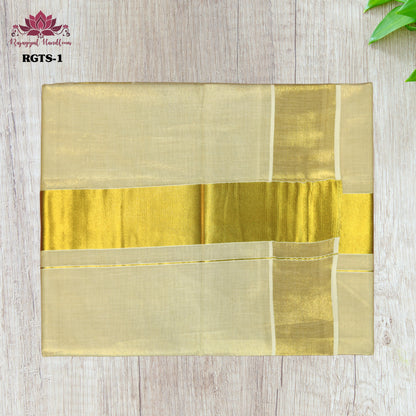 Kerala Tissue saree 3x3 border
