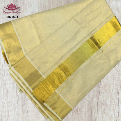 kerala Tissue saree 3x4 border