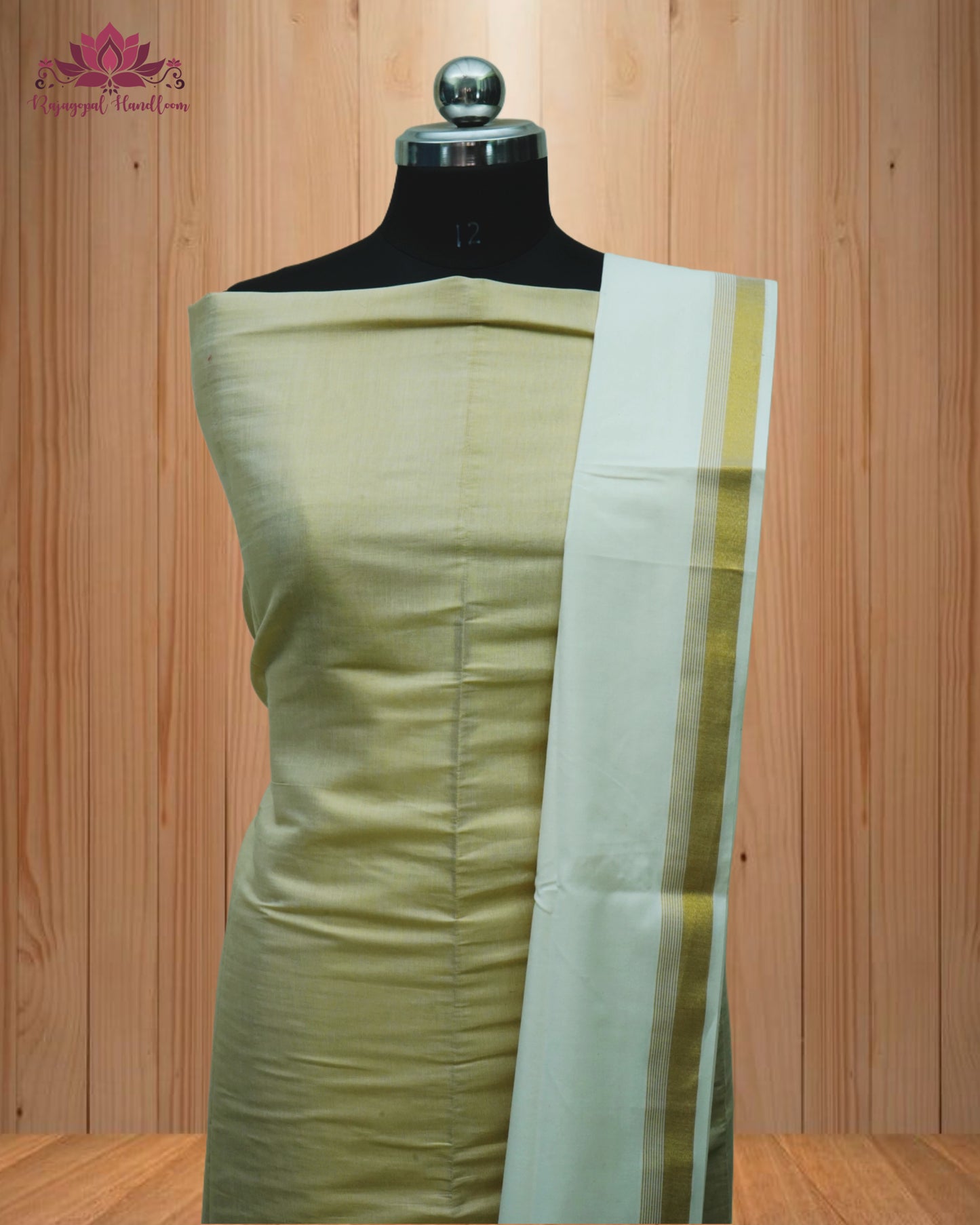 Beige Churidar Material with a classic Plain Design