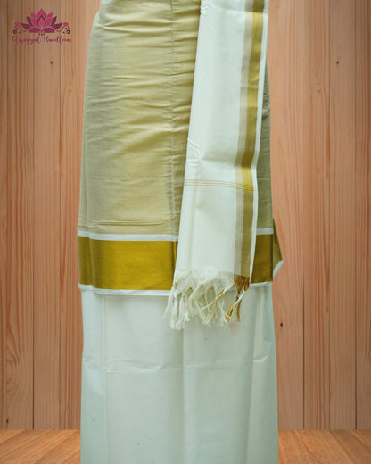Beige Churidar Material with a classic Plain Design