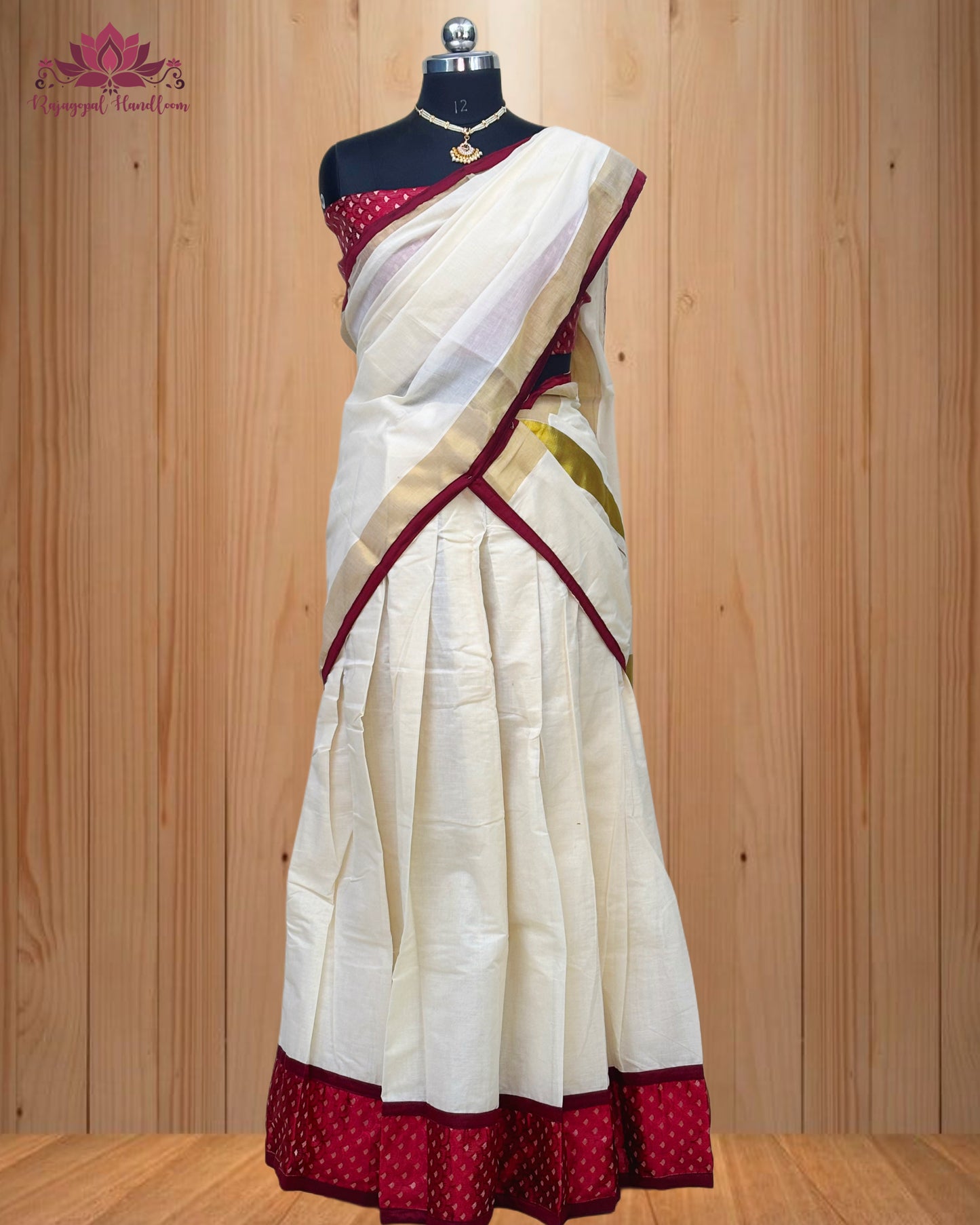 Kerala traditional Dhawani set