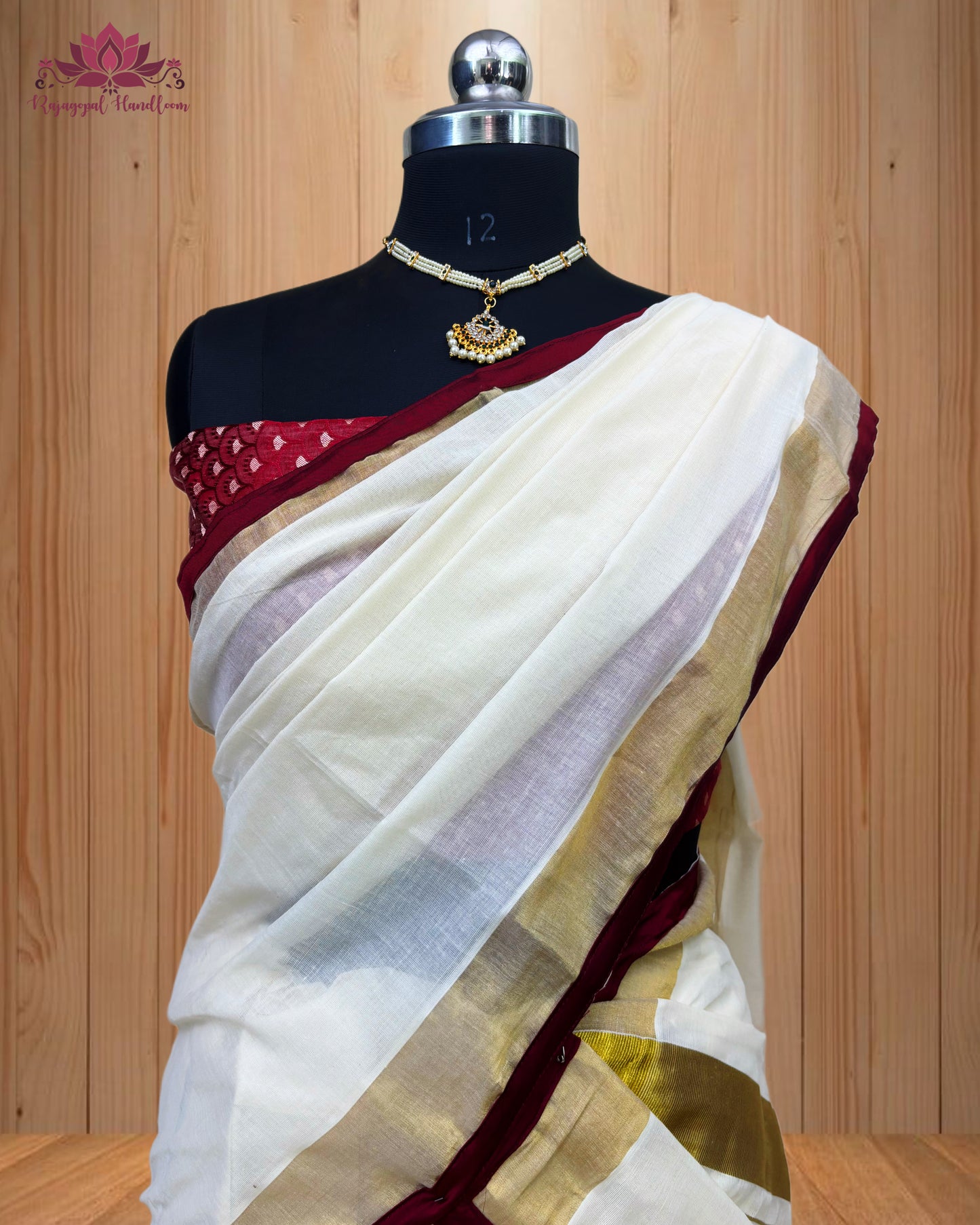 Kerala traditional Dhawani set