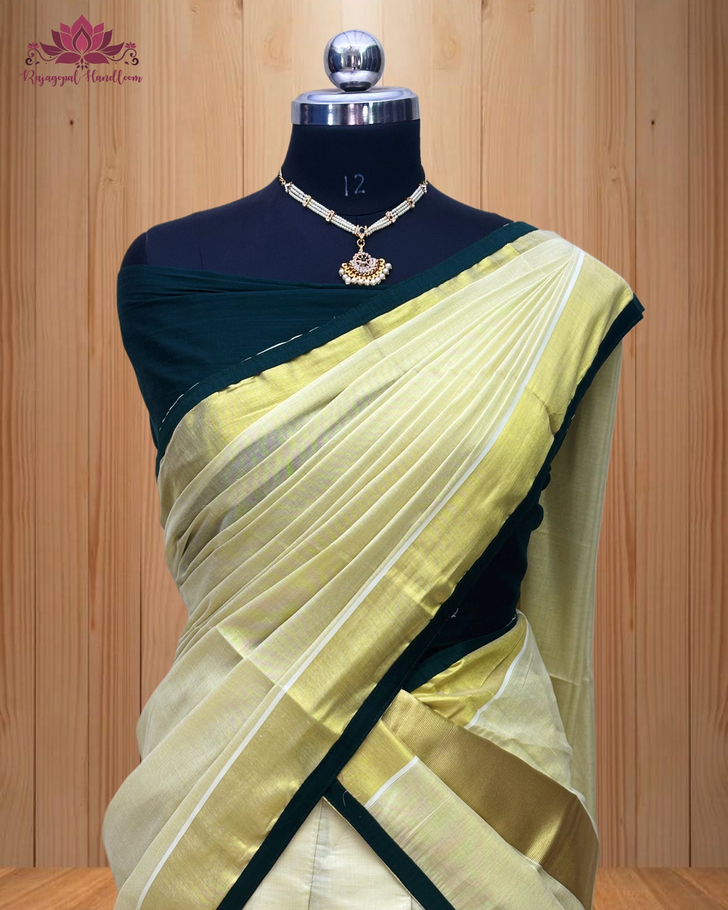 Tissue Embroidery Dhawani Set